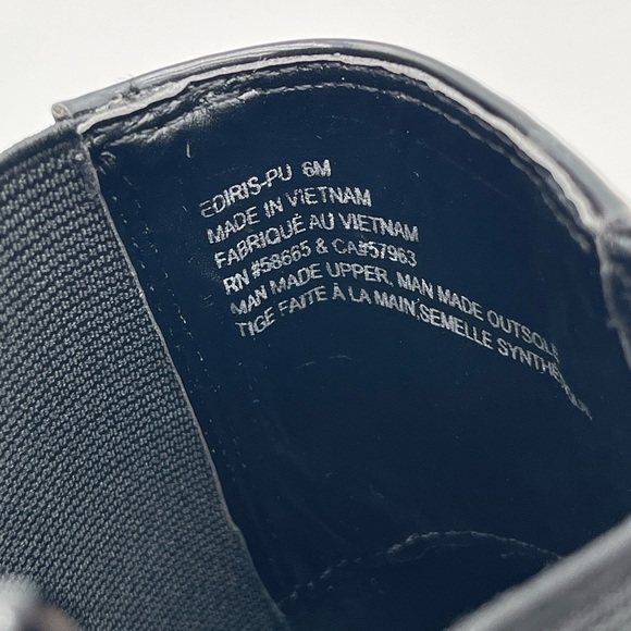 Open Edit Women’s Black Ediris Chelsea Lug Boots Size 6 Patent Chunky Platform - Picture 13 of 13